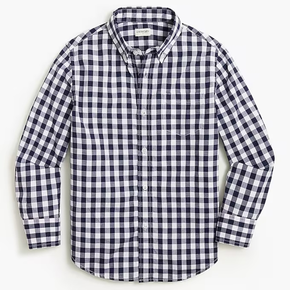 J. Crew Crewcuts Boy's Checkered Button-Down Shirt